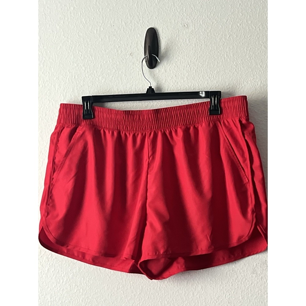 Athlethic Works Women Core Running Lightweight Red Shorts Size XL 16-18